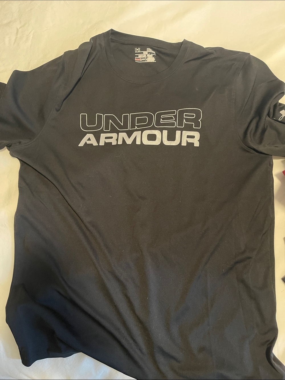 Under Armour Black Short-Sleeve Logo Tee